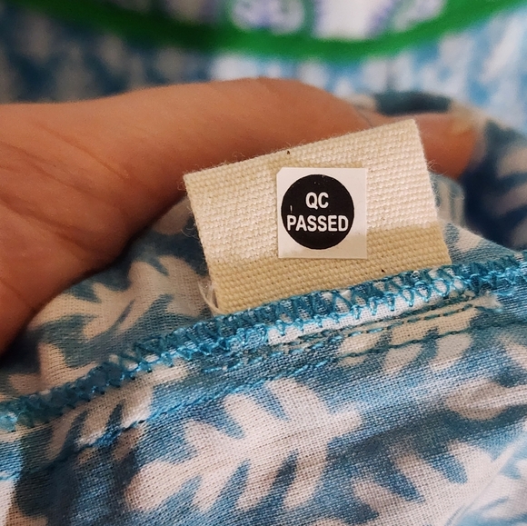 SZ Blickprints Blue and White Patterned Dress - Picture 3 of 9